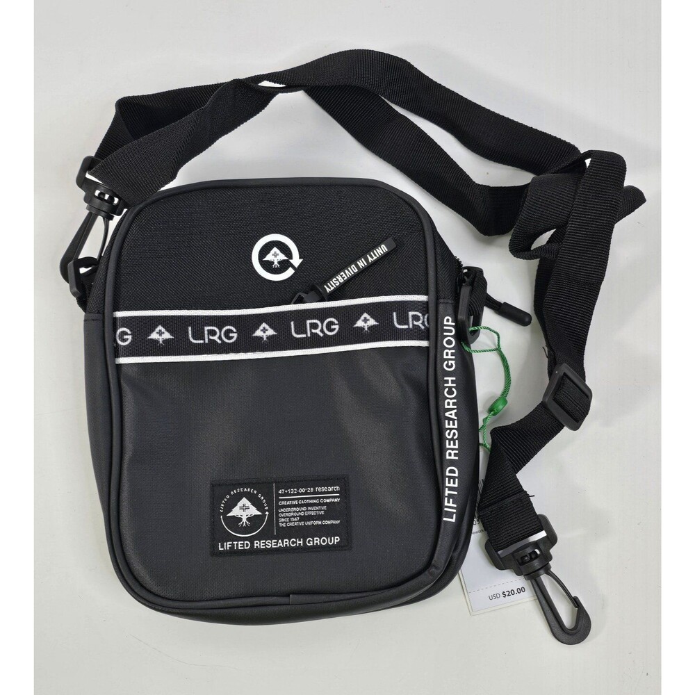 LRG Framework 2.0 Crossbody Bag - Black/Grey (NWT)